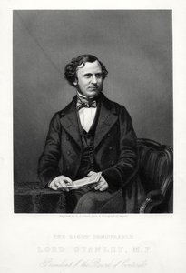 The Right Honorable Edward Henry Stanley, Derby 15. grófja, brit államférfi, 1880-ban. alkotó: Daniel John Pound