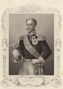 I. Miklós cár, Oroszország császára (metszet) alkotó: Daniel John. Pound
