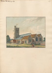 Heston Churchyard a sírkövek felvázoló művészével alkotó: Daniel Lysons