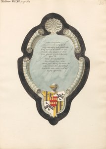 Emlékmű Baybrigg Buckeridge-nek, feleségének, Marynek és fiának, Thomasnak a West Ham-templomból alkotó: Daniel Lysons