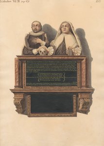 Emlékmű Francis Poultonnak a Twickerham-templomból alkotó: Daniel Lysons