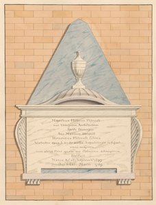 Emlékmű Henry Flitcroftnak a Teddington-templomból alkotó: Daniel Lysons