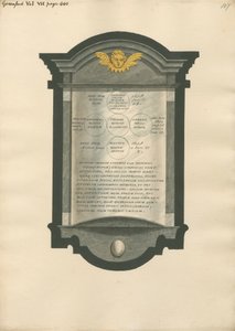 Emlékmű Honoria Casonnak, Nathanielnek, Thomasnak, Hannahnak és Honoria White-nak a Greenford templomból alkotó: Daniel Lysons
