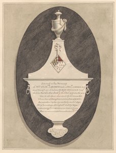 Emlékmű Mrs. Elizabeth Lardnernek a Stanwell templomból alkotó: Daniel Lysons