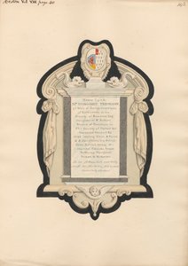 Emlékmű Mrs. Trevelyannak a Heston Churchből alkotó: Daniel Lysons