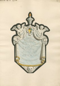 Emlékmű Richard Taylornak és Mrs. Ann Taylornak, valamint gyermekeiknek, Richardnak és Anne-nek a Chiswick Churchből alkotó: Daniel Lysons