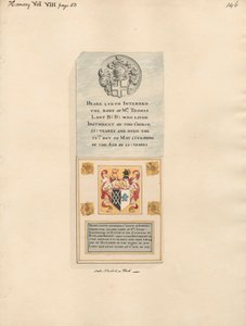 Emlékmű Thomas Lantnak és Robert Haringtonnak is a Hornsey Churchből alkotó: Daniel Lysons