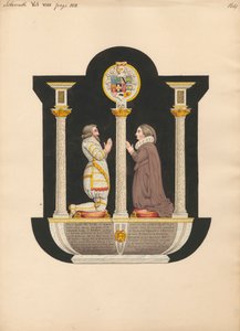 Dame Katherine Darcy sírja az Isleworth-templomból alkotó: Daniel Lysons