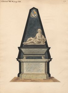 John Merick sírja a Norwood-templomból alkotó: Daniel Lysons