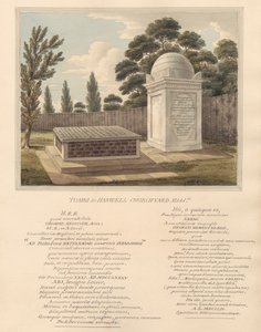 Thomas Anguish és Anna Glasse sírjai a Hanwell Churchyardból