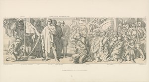 Hódolat a megszentelt zászló előtt alkotó: Daniel Maclise