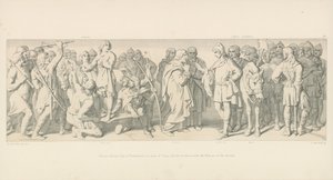 Morcar, Northumbria grófjává választott, Tostig helyén Harold közvetít a választások Nuneiosaival alkotó: Daniel Maclise