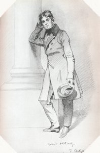 Thomas Carlyle történész és filozófus portréja, 1830 alkotó: Daniel Maclise