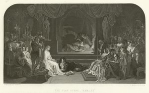 A játék jelenete a Hamletben alkotó: Daniel Maclise