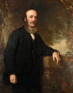 Peter Denny (1821-1895), dumbartoni (Skócia) hajóépítő és hajótulajdonos portréja. Olaj, vászon