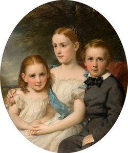 William Neish gyermekei, 1862 körül (olaj, vászon)