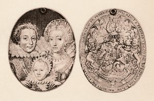 Cseh Frigyes, Elizabeth Stuart és fiuk, Frederick Henry, 1621, 1904 alkotó: Daniel Mytens