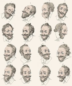 IV. Henrik francia király (1553-1610) a "" Esszék a fiziognómiáról, amelyek célja az emberiség megismerésének és szeretetének előmozdítása" című könyvében" John Caspar LAVATER – Metszet Daniel Chodowiecki nyomán alkotó: Daniel Nikolaus (after) Chodowiecki