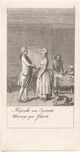 A házasság indítékai és következményeik. Bl. 3 alkotó: Daniel Nikolaus Chodowiecki