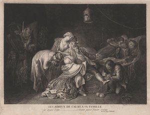 Calas búcsúja családjától alkotó: Daniel Nikolaus Chodowiecki