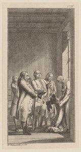 Gretchen búcsúja alkotó: Daniel Nikolaus Chodowiecki