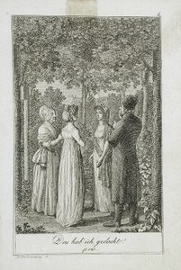 Illusztráció Becker 1799-es zsebkönyvéhez alkotó: Daniel Nikolaus Chodowiecki