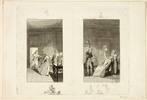 Illusztráció Samuel Richardson Clarissa című művéhez alkotó: Daniel Nikolaus Chodowiecki