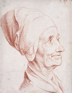 Voltaire-nek mondott férfi portréja, kis mellhosszúságban, profilban,