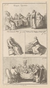 VI. táblázat Erasmus „Az ostobaság dicsérete” című művéhez alkotó: Daniel Nikolaus Chodowiecki