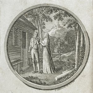 Címlap és vignetta La Fontaine „Klara Du Plessis” című művéhez alkotó: Daniel Nikolaus Chodowiecki