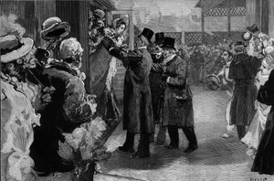 Louise Michel deportálása után visszatért Franciaországba (1830-1905), mert részt vett a párizsi kommünben. A Saint Lazare állomáson (Saint-Lazare) Henri Rochefort (1831-1913), Louis Blanc (181-1882) és George Clemenceau (1841-1929) fogadta.