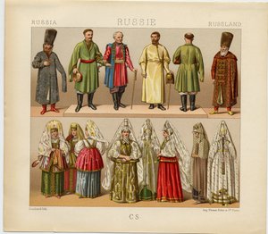 Orosz ruha, 1880