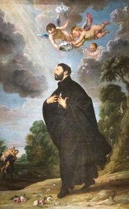 Xavéri Szent Ferenc, oltárkép (olaj, vászon) alkotó: Daniel & Wildens Jan (1586 1653) Seghers
