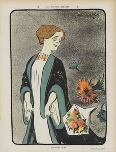 Eleonora Duse olasz színésznő. Illusztráció Le Rire