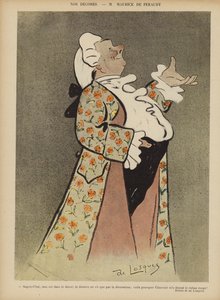Maurice de Feraudy francia dalszerző és színész. Illusztráció Le Rire
