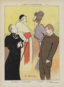 A Párbaj című darab produkciója a Comedie-Francaise-ben. Illusztráció Le Rire