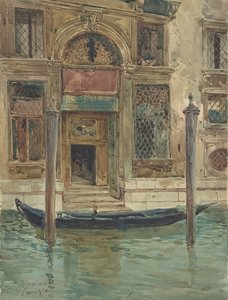 Egy velencei palota portálja, 1839-1911. alkotó: Daniele Bucciarelli
