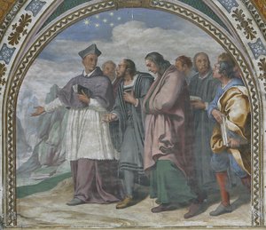Kölni Szent Brúnó mutatja a helyet, ahol a Charterhouse fog elhelyezkedni