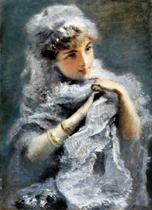 Az angol lány, 1886. alkotó: Daniele Ranzoni