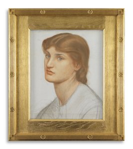 Alexa Wilding (színes kréták papíron) alkotó: Dante Gabriel Charles Rossetti
