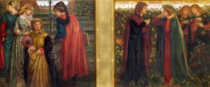 Dante üdvözli Beatricét alkotó: Dante Gabriel Charles Rossetti