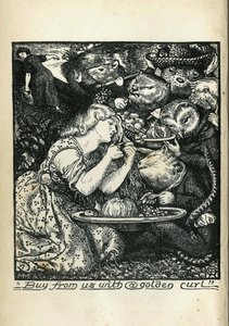 Christina Rossetti, a Goblin piac és más versek előképe, 1861-1862 alkotó: Dante Gabriel Charles Rossetti