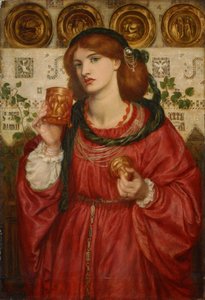 A szerelem csésze – Dante Gabriel Rossetti (1828-1882) festménye, olaj, fa alkotó: Dante Gabriel Charles Rossetti