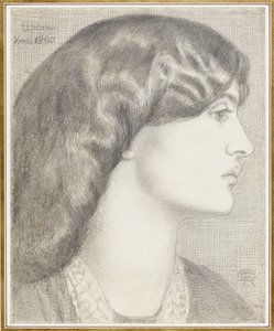 Mrs William Morris, 1860 alkotó: Dante Gabriel Charles Rossetti