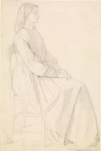 Elizabeth Siddal portréja alkotó: Dante Gabriel Charles Rossetti