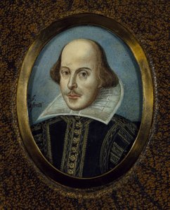 William Shakespeare (1564-1616) portréja Rossetti, Dante Gabriel (1828-1882) mellett, kb 1865 - Akvarell kartonon - Folger Shakespeare Könyvtár alkotó: Dante Gabriel Charles Rossetti