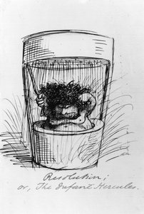 Resolution, avagy The Infant Hercules, 1869 alkotó: Dante Gabriel Charles Rossetti