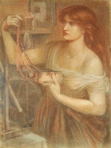 Feltámadt hajnalban – Gretchen felfedezi a Faust ékszereit, 1868 (kréta papíron) alkotó: Dante Gabriel Charles Rossetti