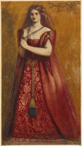 Pirosan öltözött alkotó: Dante Gabriel Charles Rossetti