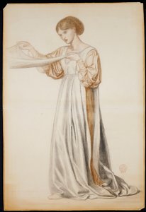 Tanulmány egy pallóhordozónak a Dante álmában, 1873 alkotó: Dante Gabriel Charles Rossetti